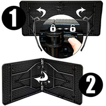 AMANKA Set di Mobili Giardino - Tavolo da 180 cm con 4 Sedie Gruppo di Seduta Pieghevole Rattan Look