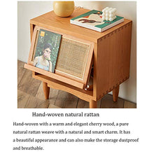 Household items Comodino in Legno massello in Rattan Semplice Armadio, Comodino Semplice, tavolino da Salotto, tavolino Multifunzionale con cassetti, per Ufficio e dormitorio