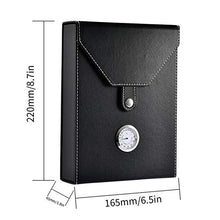 Scatola di immagazzinaggio Cigar Humidor - nuova di alta qualità mini portatile in legno di sigarette in pelle Cigar Humidor contenitore della scatola di immagazzinaggio cassa nera for 8/10 Cigar mant