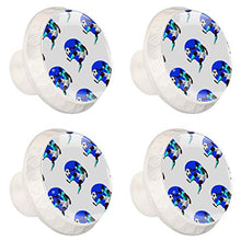 Maniglie per cassetti Manopole per cassetti Manopole rotonde Confezione da 4 per armadietto, cassetti, cassettiere, cassettiere ecc - Giocatori di calcio