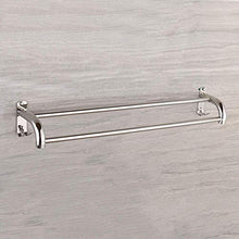 JSONA Portasciugamani, Doppio portasciugamani Cromato, mensola portasciugamani fissato al Muro, portasciugamani, portasciugamani in Acciaio Inossidabile in Bagno o cucina-B-70CM