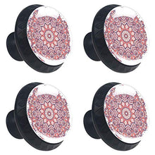Wetia Mandala Rosso per la Cucina di casa Armadio Armadio Armadio Nero 3,5 x 2,8 cm