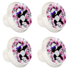 Maniglie per cassetti Manopole per cassetti Manopole rotonde Confezione da 4 per armadietto, cassetti, cassettiere, cassettiere ecc - Orchidea