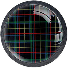 Verde nero rosso blu giallo plaid scozzese assegni modello Pomelli per Porta Set di 4 Pomelli per Mobili Manopole per Cassetti Cucina Armadio Vetro