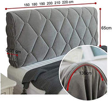 Fodera Per Testata Letto Copri+Testata+Letto ,Copertura per Testiera per Letto Copri Testata Letto 180/190/200cm Matrimoniale/Singolo Premium Imbottita Elastica Copritestata Letto Velluto Fodera