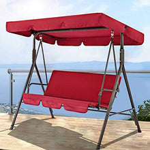 WWJJLL Giardino Swing Cover, Giardino Sedile Cover Sedile a baldacchino Altalena Copertura Superiore + Copertura del Sedile per Altalena per 3 posti Outdoor Garden Porch Yard (Swing Non Incluso)