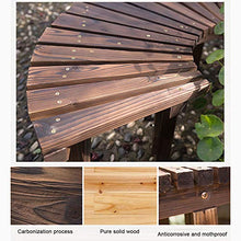 outdoor furniture Sedia da Parco panchina in Legno massello, panchina da Esterno in Legno massello anticorrosivo, Supporto da Balcone per Balcone, Usato per Prato, Portico