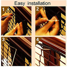 Protective net decoration / For bambini Scale antiurto Net Balcone Protezione Net Brown Cat interna ed esterna disponibile Bambino Safety Net Dimensione 2,5 centimetri maglia di 4 millimetri corda net