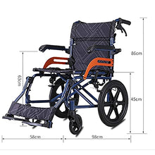 Sedia A Rotelle Ultraleggera con Braccioli Ribaltabili E Poggiagambe per Un Comfort Extra, Telaio in Lega di Alluminio Portatile E Pieghevole A