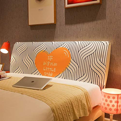 Copertura Elastica per Testata del Letto Copri Testata Letto Matrimoniale Singolo, Fodera Elastica Protezione, Premium all-Inclusive Coperchio Testata Letto Cover ( Color : D , Size : 180cm(71