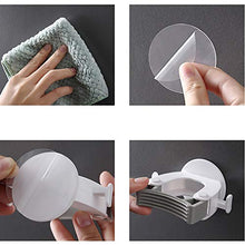ZXCASDF Stile Nordico Perforato Volante Supporto per Mop Bagno Antiscivolo Impermeabile Mop Bagno Gancio Appiccicoso Gancio Scopa Carta Clip Gancio Supporto per Mop,Grigio