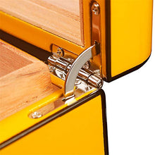 Caishuirong Cigar Box di stoccaggio Cedar Giallo Sigaro Idratante Governo Spagnolo Legno di Cedro High Light in Fibra di Carbonio Cigar Humidor Perfetto da Usare in Ufficio e Camera da Letto