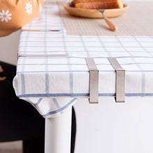 Mollette fisse per tovaglia, regolabili e in acciaio inox, per tovaglie, feste, picnic, 12 pezzi