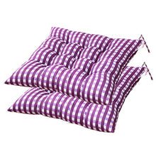 VOSAREA 2 Pezzi Quadrati Cuscini per sedie Plaid coprisedie morbide Imbottiture per sedie per Home Office Ristorante 40 cm (Viola)