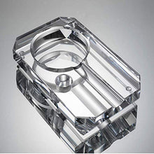 NIHAOA Accessori del Sigaro 1 Cigar Trasparente Motivo Ornamentale Cristallo Cigar Ashtray