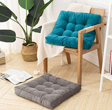 LIUDADA Cuscino per sedia, quadrato, cuscino per sedia, cuscino per sedia, cuscino per sala da pranzo, giardino, casa, ufficio, 55 × 55 cm (verde)