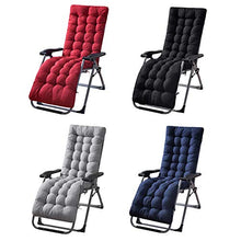 Stecto - Cuscino per sedia a sdraio, antiscivolo, morbido, cuscino di ricambio per chaise longue da giardino, per viaggi e vacanze, per ambienti interni ed esterni, JJ0115102042_BK_EU, Nero