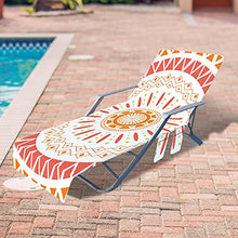 Copertura per sedie a sdraio, Piscina per sedie a sdraio Piscina Sunbath Lounger Covers con tasche laterali, copertura della sedia sulla spiaggia