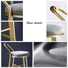 CMX-Barhocker Sgabelli da Bar Moderni con Schienale, Cucina di casa, bancone della Colazione, Altezza sedie da Bar con poggiapiedi, Altezza Seduta 65 cm / 75 cm