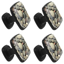 Piccola pietra di mare da vicino Pomelli per Porta Set di 4 Pomelli per Mobili Manopole per Cassetti Cucina Armadio Vetro