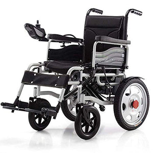 Accessori per la casa Sedia a rotelle multifunzionale per anziani disabili Sedia a rotelle elettrica pieghevole leggera Rotazione del 360% Adatto per: anziani / disabili (nero blu rosso. 250W * 2)