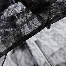BTER Ombrellone in Pizzo Nero Elegante Durevole, ombrellone in Pizzo da Sposa, graziosa Performance sul palco per la Decorazione di celebrazioni Fotografia Prop Decorazione per Feste