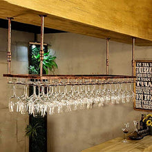 JHGJBJ Bottiglia di Vino/Coppa Cremagliera del Vino Supporto A Parete Kitchen Bar Bodega por, Regolabile in Altezza: 30-60 Cm, (Color : Brown)