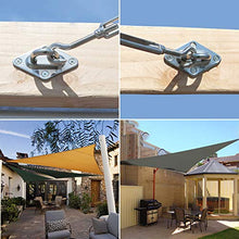 Awroutdoor Kit di Fissaggio e Installazione,42 Pezzi Acciaio Inossidabile Kit di Fissaggio per Tenda a Vela Rettangolare e Triangolare per Giardino Patio Caffettiera