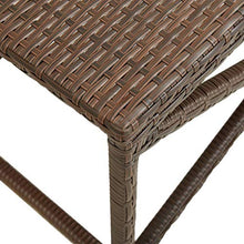 Tidyard Panchina da Giardino, Panchina da Esterni in Polyrattan Marrone 80 cm