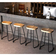 LF- Bar Stool 45/65/75 Centimetri Ferro Battuto Bar Stool Home Ristorante Bar Sedia di Legno Solido Bar Stool Bar Chair semplicità (Size : 75cm)