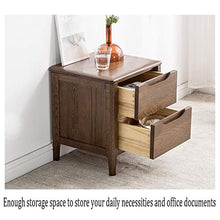 GXT WGZ- Comodino Camera Locker, Camera da Letto Comodino, Soggiorno Locker, Living Room Divano Fianco del Mobile (Color : Walnut Color)
