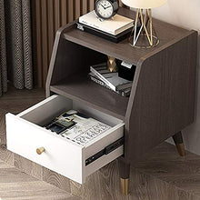 Comodino Cabinet Comodino Camera Mensola Comodino Piccolo Comodino contemporanea (Color : Gray, Size : 40x38x52cm)