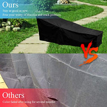 Copertura 420D per Sedia a Sdraio con Coulisse, Copertura per Lettino per Esterno da Giardino, Protezione per Tutte Le Stagioni, Impermeabile e Resistente ai Raggi UV (210×75×80/40cm, Nero)