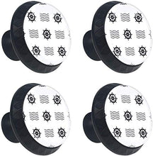 Elmo nero Pomelli per Porta Set di 4 Pomelli per Mobili Manopole per Cassetti Cucina Armadio Vetro