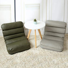 MeiMei Pieghevole Singolo Piccolo Divano Divano Letto Pigro Computer Sedia dormitorio Finestra Giapponese Schienale Sedia (Color : Gray)