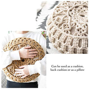 YQ Cuscini Intrecciati, Cuscini futon Tessuti, Cuscini di Tatami ispessiti sulla Finestra del Balcone della Baia 40x40cm (Size : Woven Cushion)