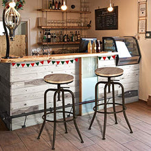 MEUBLE COSY Set di 2 sgabelli da bar regolabili in altezza, girevoli, da bistro, da cucina, da lavoro