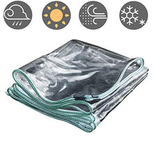 Telone Impermeabile Spesso Trasparente, Telone Impermeabile In Plastica, Copertura Esterna Per Tende Da Sole Serra Vegetale, Panno Impermeabile Per Esterni, 0.35mm(6 * 8m(19.7 * 26.2ft))