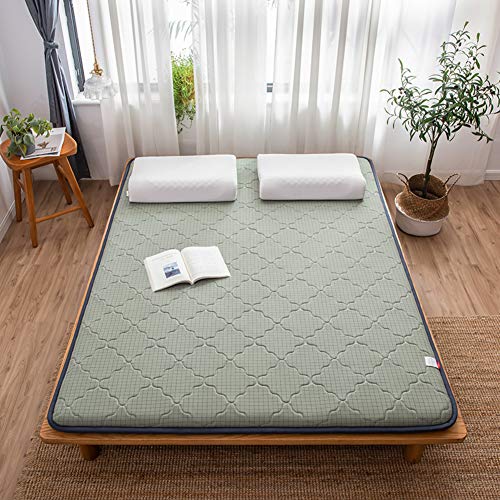 JRG Schiuma di Memoria Giapponese Futon Dormire Mat, Tatami Mat Cotone Estate Confortevole Coprimaterasso di Tatami Pieghevoli Trapuntato Copertura-d 90x200x4cm