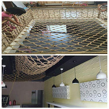 MFLASMF Rete di Sicurezza Protezione per Balcone Rete di Protezione per Bambini, Corda di Canapa, Scala per Balcone Rete anticaduta Bar Ristorante Retro soffitto Decorazione Rete Rete di s