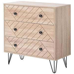 Q-HL Comodino Componente Comodino in Legno Unico Backplane Solido E Un Esclusivo Armadietto di Stoccaggio Design Zig Zag per Soggiorno Camera da Letto