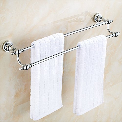 Portasciugamani doppio palo in rame bagno portasciugamani doppio portasciugamani bagno ciondolo stile europeo portasciugamani da bagno 50cm