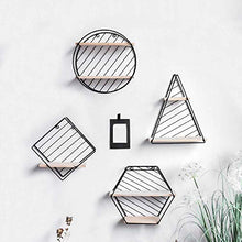 Semplicità Elegante Scaffale Scaffale a Muro Mobile Scaffali Scaffale Portariviste Multifunzione Geometrico Semplice in Ferro, 4 Dimensioni, HJJ, C30CM