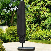 TANiCE Copertura Ombrellone 280cm - Fodera Protettiva Impermeabile Antivento Antipioggia Oxford 210D con Rivestimento Idrorepellente Copertura Parasole da Giardino - Nero