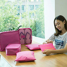Stile coreano portatile durevole ecologico 6 pezzi/set piazza viaggio casa bagagli deposito borse organizzatore custodia custodia