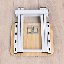 Sedia Pieghevole Multifunzionale in Legno massello Spesso Antiscivolo Portatile salvaspazio Panca Adatta per Barbecue, Spiaggia e Giardino Verde, Nero
