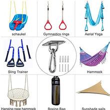 Acciaio Inossidabile Sospensione Staffa Hammock Monte Gancio Del Soffitto Di Ancoraggio Gancio Per Gym Training Aerial Yoga Altalena Appesa Kit M8