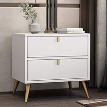 File cabinets Comodino tavolino Comodino for Camera da Letto Comodino con Maniglia cassetti e Anteriore Aperto Shelf Governo di immagazzinaggio Cassetti (Color : White)