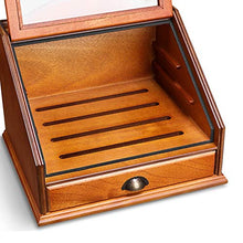 Minmin Cigar Box Mellow Legno di Cedro grande capacità professionale Humidor Cigar fumo di sigaretta Caso Rosewood, 330x290x275mm accessori del sigaro (Size : 330x290x275mm)