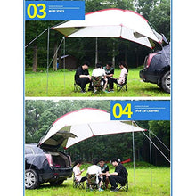 ZHIRCEKE Pieghevole Carrello Tenda, Tenda Tettoia di Protezione Solare per 5-8 Persone Impermeabile ed UV Adatto per Le grigliate di Campeggio di Picnic sulla Spiaggia